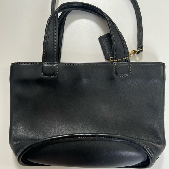 Vintage Coach Bleecker Basket Bag # 9301 in Black Small - Picture 3 of 13